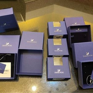 Empty Swarovski boxes